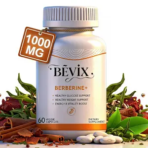 BEVIX Berberine 1000mg with Ceylon Cinnamon, EGCG & Chromium, Natural Metabolism & Blood Sugar Support – 3rd Party Tested, Non-GMO Vegan Capsules